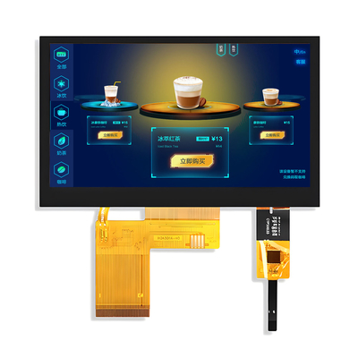 4.3 inci 800x480 Titik PCAP TFT Tampilan Kapasitif Layar sentuh RGB Interface