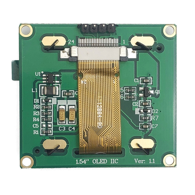 1.54 inci Graphic OLED Display SSD1309 128x64 Dots Resolution Antarmuka I2C