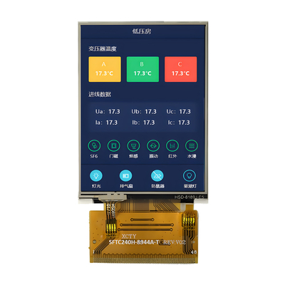 TFT LCD Pabrik Pasokan 2.4 Inch QVGA 240x320 Titik MCU& RGB Antarmuka Dengan RTP
