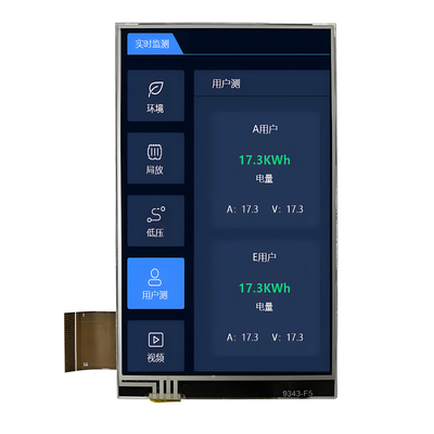 4 Inch Resistive Touchscreen TFT LCD Display China Pabrik Pasokan RGB Antarmuka
