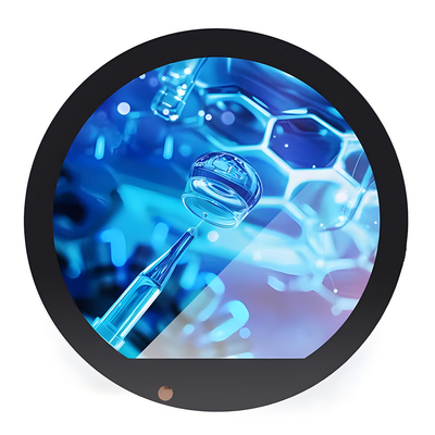 OEM 3.6 Inch Round TFT LCD Display Module Dengan RGB Interface Resolusi 544*506