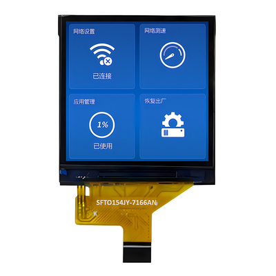 SPI Interface 1,54 Inch TFT Display 240x240 Titik 10 Pin ZIF Koneksi