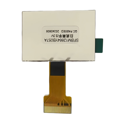 128X64 Pixel COG LCD FSTN Positif 3.3v Dengan Unit Backlight Putih