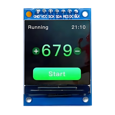 SPI Serial Interface 1.3-Inch IPS TFT LCD 240x240 Dot dengan 7 header pin PCB