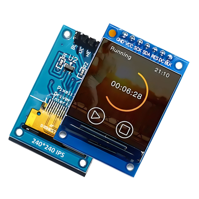 1.3" SPI TFT LCD Display Screen Module ST7789 240x240 3.3V 65K Full Color 51 STM32 Untuk Arduino