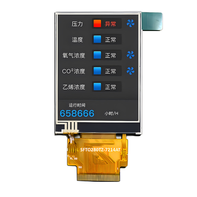 Cahaya Matahari Membaca 2.8 Inch IPS TFT LCD Dengan Resistive Touchscreen 240 X 320 Titik