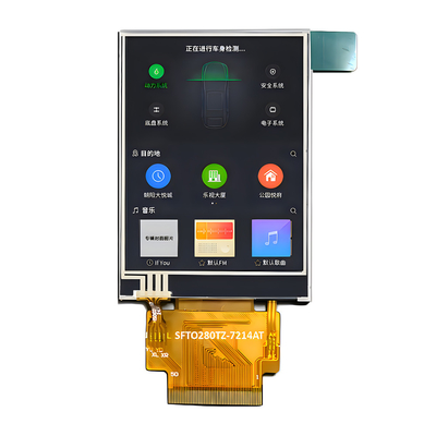 Cahaya Matahari Membaca 2.8 Inch IPS TFT LCD Dengan Resistive Touchscreen 240 X 320 Titik