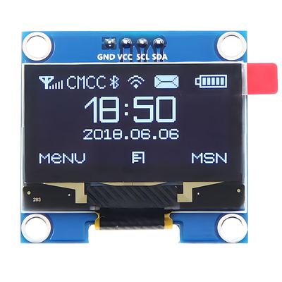1.3-Inch 128x64 Dot Matrix OLED 4-Pin IIC I2C Interface SH1106 Driver IC Pilihan Font Putih/biru