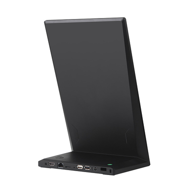 L Bentuk Potret 14 Inch Android TouchScreen Display Dengan Wifi POE RJ45 Port