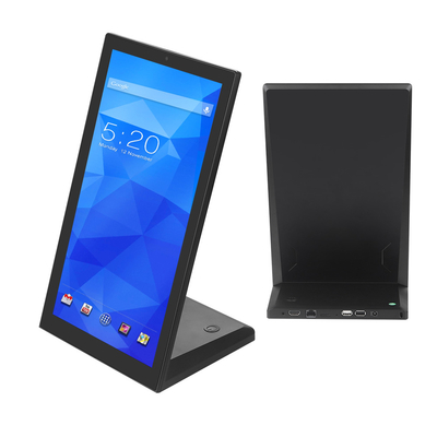 L Bentuk Potret 14 Inch Android TouchScreen Display Dengan Wifi POE RJ45 Port