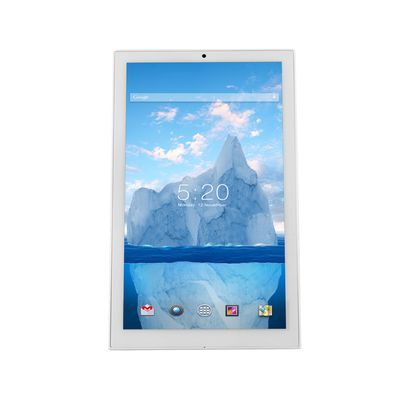 L Bentuk Potret 14 Inch Android TouchScreen Display Dengan Wifi POE RJ45 Port