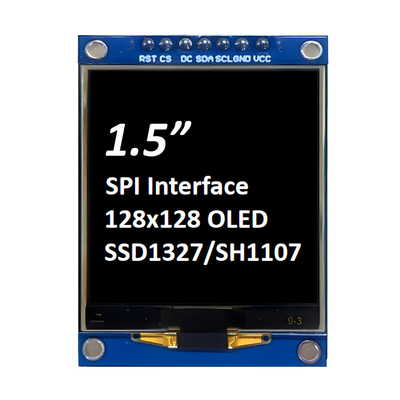SPI 1.5-Inch OLED Display 128x128 Dot Matrix SSD1327/SH1107G Fonts Putih / Biru 7-Pin Modul