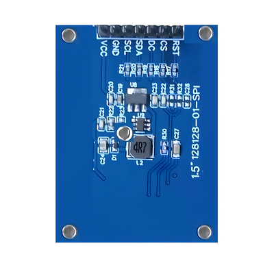 SPI 1.5-Inch OLED Display 128x128 Dot Matrix SSD1327/SH1107G Fonts Putih / Biru 7-Pin Modul