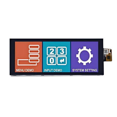 Kecerahan Tinggi 800nits 6,86 inci IPS TFT LCD Display 1280*480 Titik Antarmuka MIPI Dengan CTP