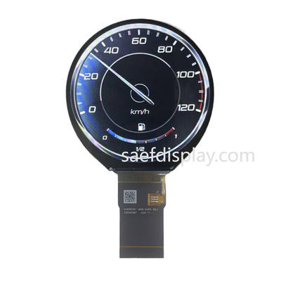 2.48 inci TFT LCD IPS Layar Bulat 3SPI+18RGB Antarmuka 480x480 Ronde Resolution