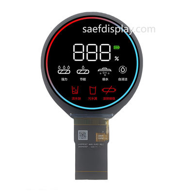2.48 inci TFT LCD IPS Layar Bulat 3SPI+18RGB Antarmuka 480x480 Ronde Resolution