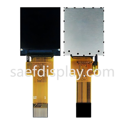 IPS kecil TFT LCD Display 0,85 inci 0,85'128x128 Resolusi Full Color 12pin ZIF Konektor