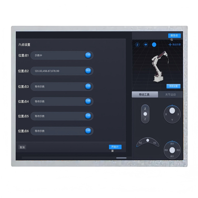 Kecerahan Tinggi 1000nits 12,1 Inch IPS TFT LCD Display 1024*768 Titik LVDS Interface