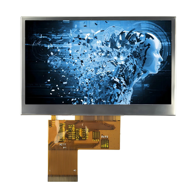 4.3-Inch High Brightness 1000nits TFT LCD Module 480x272 Resolusi Dan layar sentuh opsional