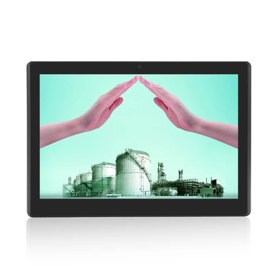 18.5 Inch Android Touch Screen Monitor KR3568 IPS Tampilan Tidak Ada Kamera Vesa Dinding Dipasang Dengan POE RJ45 Port