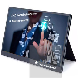 FHD 1920*1080 Portable Touch Monitor 15,6-Inch IPS Display untuk Mode Tampilan Fleksibel dan Sudut Tampilan Luas