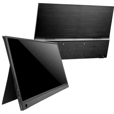 13.3 Inch Touchscreen Portable Monitor, USB C Portable Gaming Monitor dengan Stand Desktop untuk Laptop Komputer Telepon