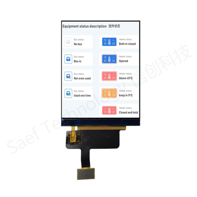 1000nits 2.8 "TFT LCD Display yang dapat dilihat oleh sinar matahari - 480x640 RGB Industrial Display Module