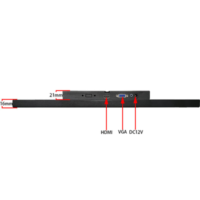 15.6 inci HDMI LCD Portable Monitor HD Resolusi 1920*1080 titik untuk Industrial Control Security Surveillance