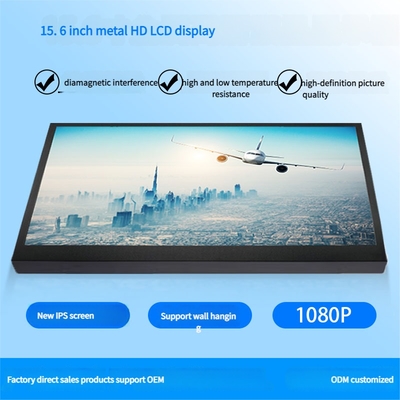 15.6 inci HDMI LCD Portable Monitor HD Resolusi 1920*1080 titik untuk Industrial Control Security Surveillance