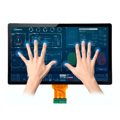 23.8 "Industrial TFT LCD Display FHD 1080p LVDS Interface Wide Viewing Angle Refleksi rendah 350 cd/m2 Kecerahan Sertifikasi UE/AS