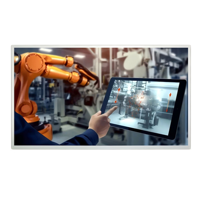 Layar TFT Industri FHD 15.6" Rentang Suhu Lebar Sesuai RoHS Untuk Pasar Eropa AS 500 cd/m2 Panel Sentuh Kapasitif