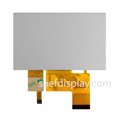 4.3" 1000nit IPS TFT LCD. 480×272 RGB. Capacitive Touch. RGB 24-bit Parallel. -30°C sampai +80°C (AS/Jerman).