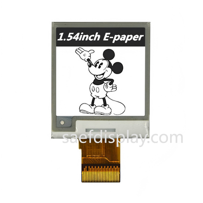 1.54" E-ink Display. 200×200 B/W. SPI Interface. Tenaga Ultra-Rendah.