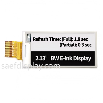 2.13 "E Ink Display Module - 122×250 SPI, Ultra-Low Power, ESL Industri-Grade e-Kertas