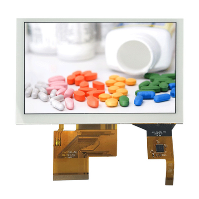 5 Inch PCAP TFT Display 800*480 RGB Interface With Capacitive Touch Panel untuk layar kontrol otomatisasi