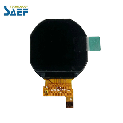 Layar LCD Melingkar Kecil, Modul LCD Bulat Antarmuka MCU Spi 1,22 Inch