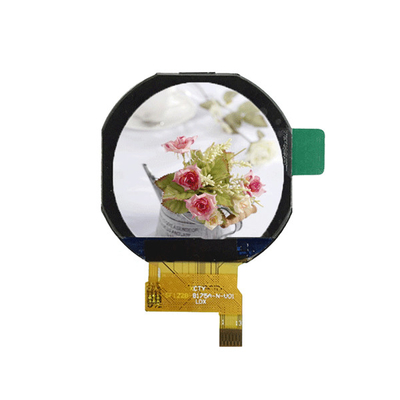 Layar LCD Melingkar Kecil, Modul LCD Bulat Antarmuka MCU Spi 1,22 Inch