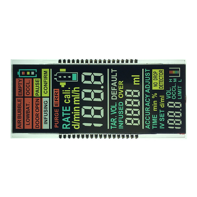 Modul Tampilan LCD Mini 7 Segmen VA TN 36 Pin Untuk Tampilan Kaca Depan Digit Waktu