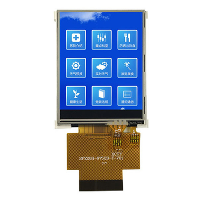 2.2 inci ILI9225G SPI &amp; RGB Touch TFT LCD Screen,2.2&quot; QCIF TFT LCD Display Module dengan Resistive Touch Panel