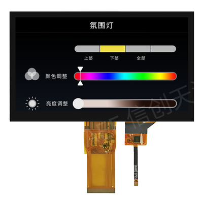 Modul Layar Sentuh LCD TFT 7 Inch 1024x600 IPS Antarmuka RGB Sudut Pandang Penuh