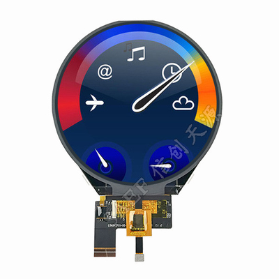 PCAP TFT Display 3,4 Inci LCD Bulat 3-Lane Mipi Antarmuka 800x800 Titik Dengan CTP