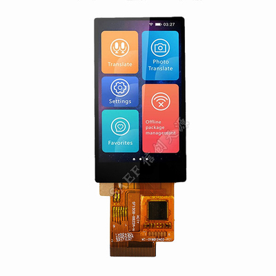1.9&quot; IPS CTP TFT LCD Display Dengan SPI/RGB Interface, 350cd/M2 1.9&quot; TFT Untuk Sistem Tertanam Dan Produk Konsumen
