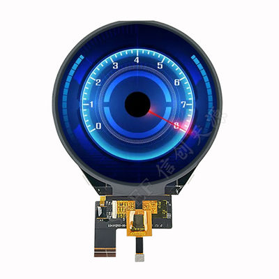 800x800 IPS Layar LCD Melingkar, Round TFT LCD 3.4&quot; Antarmuka MIPI Dengan CTP