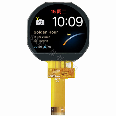 1.22 &quot;layar LCD TFT 240x204 titik bentuk bulat IPS sudut pandang penuh antarmuka SPI Layar LCD TFT