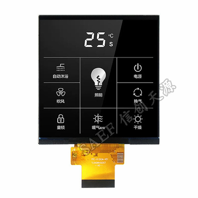 4 "RGB Dan SPI Square LCD Display, Modul Layar Sentuh TFT Tampilan Resolusi 480X480 Dots