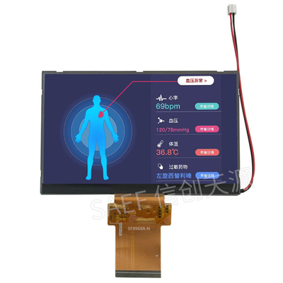 Layar Sentuh Lanskap FHD LCD TFT 60 Pin 5.7 "Inch LVDS Antarmuka