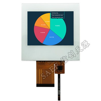 QVGA 3.5" PCAP TFT Display 320x240 Lanskap RGB Layar Sentuh HX8238 54 Pin