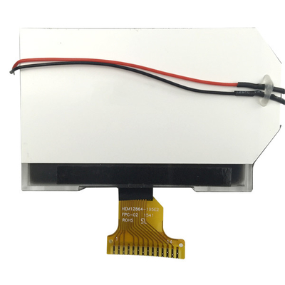 Layar LCD Grafis STN Kuning Hijau Monokrom 128x64 Positif 3.3V SPI