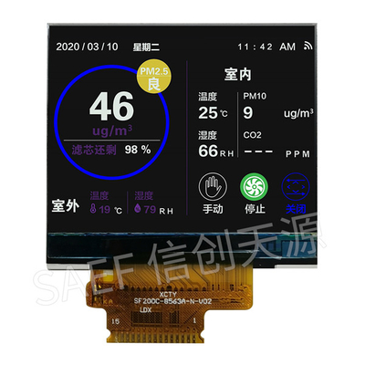 Saef QVGA TFT LCD Display 2 Inch Dengan Antarmuka SPI Driver ILI9342C