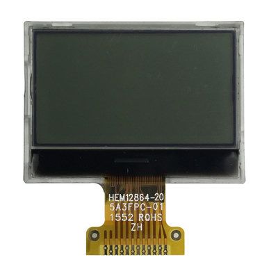 FSTN Positive 128x64 LCD Graphic Display COG 3.3V SPI Interface Dengan White Backlight